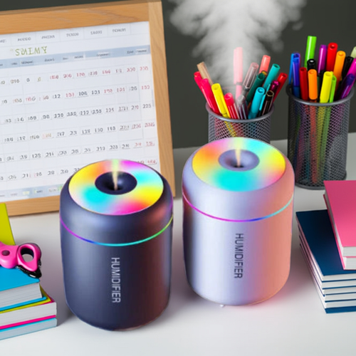 Aurel Shop Mini Air Humidifier for Bedroom with LED Light